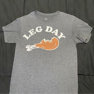 Heather Gray “Leg Day” T Shirt
